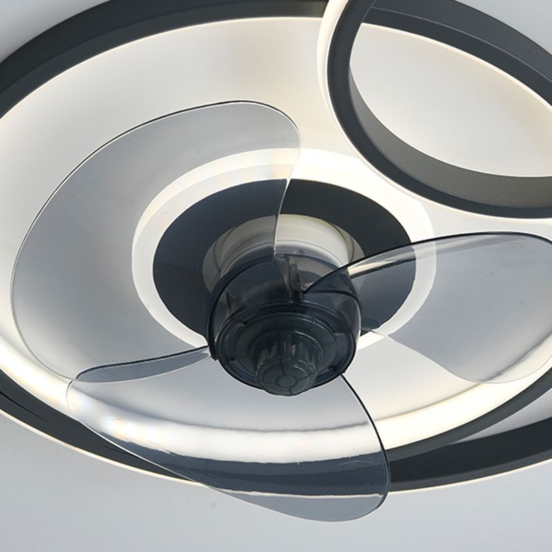 Modern Style Ceiling Fan Lighting Metal 3 Light Ceiling Fan Light for Living Room