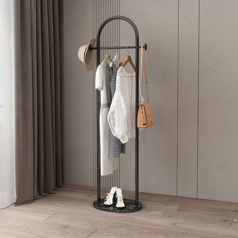 Modern Style Coat Rack Metallic Free Standing Hooks Design Coat Rack With Shelve