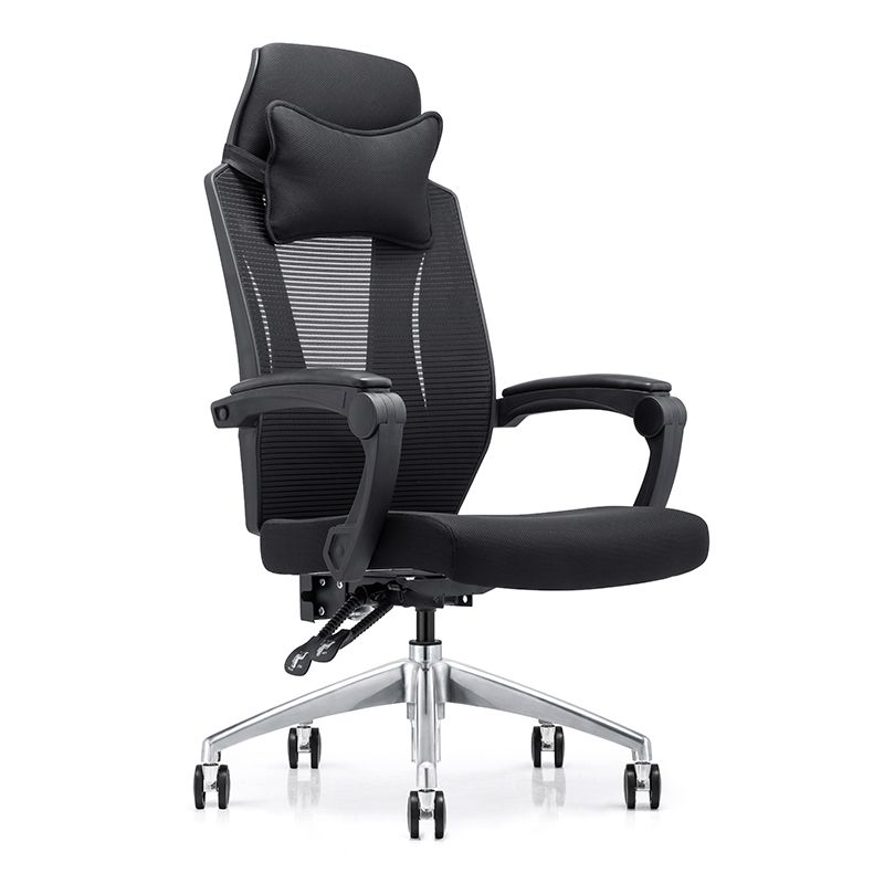 Modern Padded Arms Office Chair Tilt Mechanism Ergonomic Desk Chair with Wheels