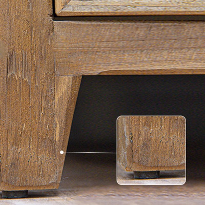 Traditional Old Style Solid Wood Display Cabinet for Living Room