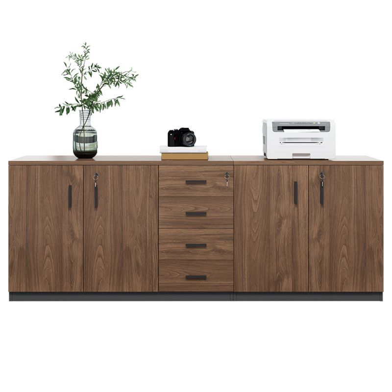 Modern Wood Cabinet with Lock and Storage Lateral Filing Cabinet