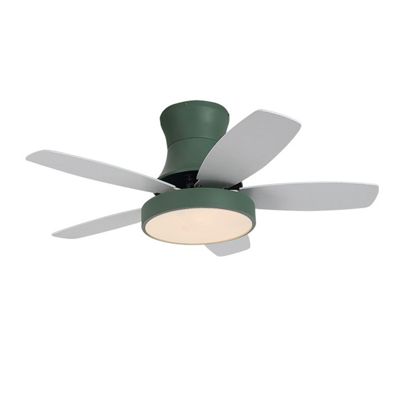 Colorful Ceiling Fan Lamp Fixture Modern LED Ceiling Flush Mount for Kids' Room