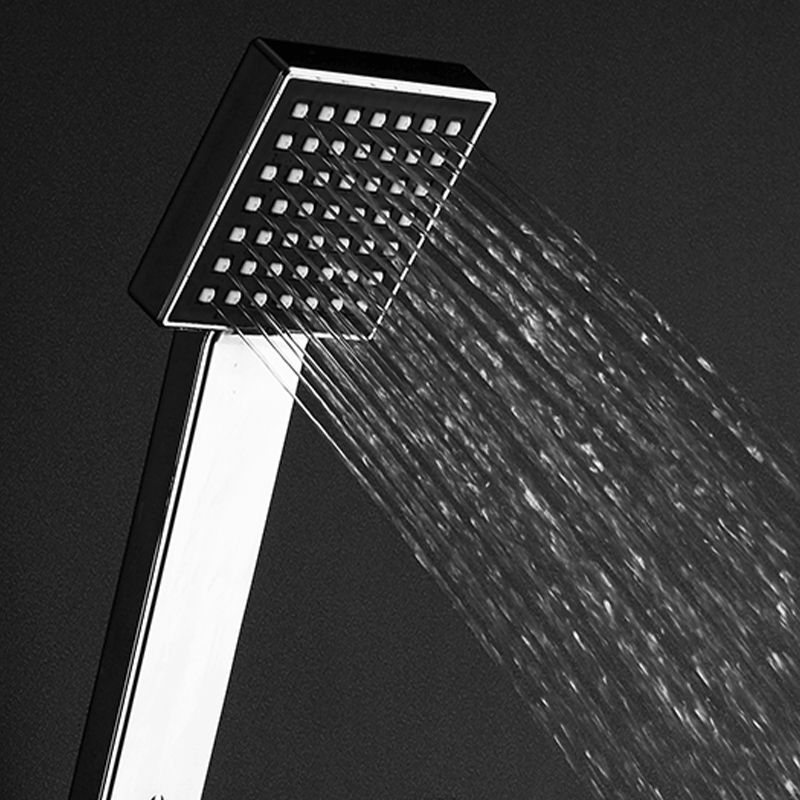 Square Handheld Shower Head Leak Resistant Wall-Mount Showerhead