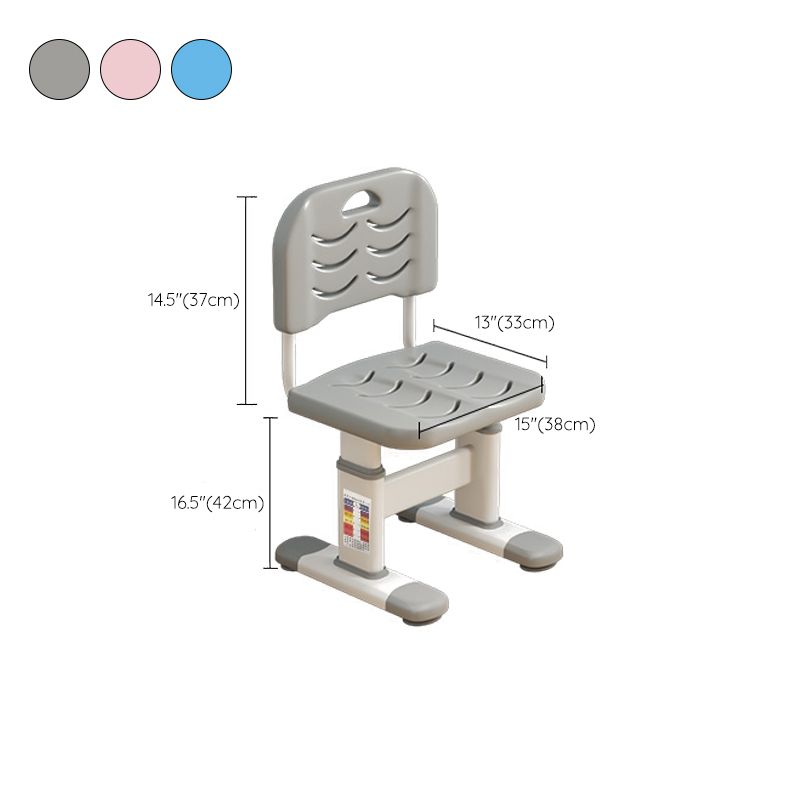 Contemporary Adjustable Children's Desk with 1 Drawer and Hand Crank