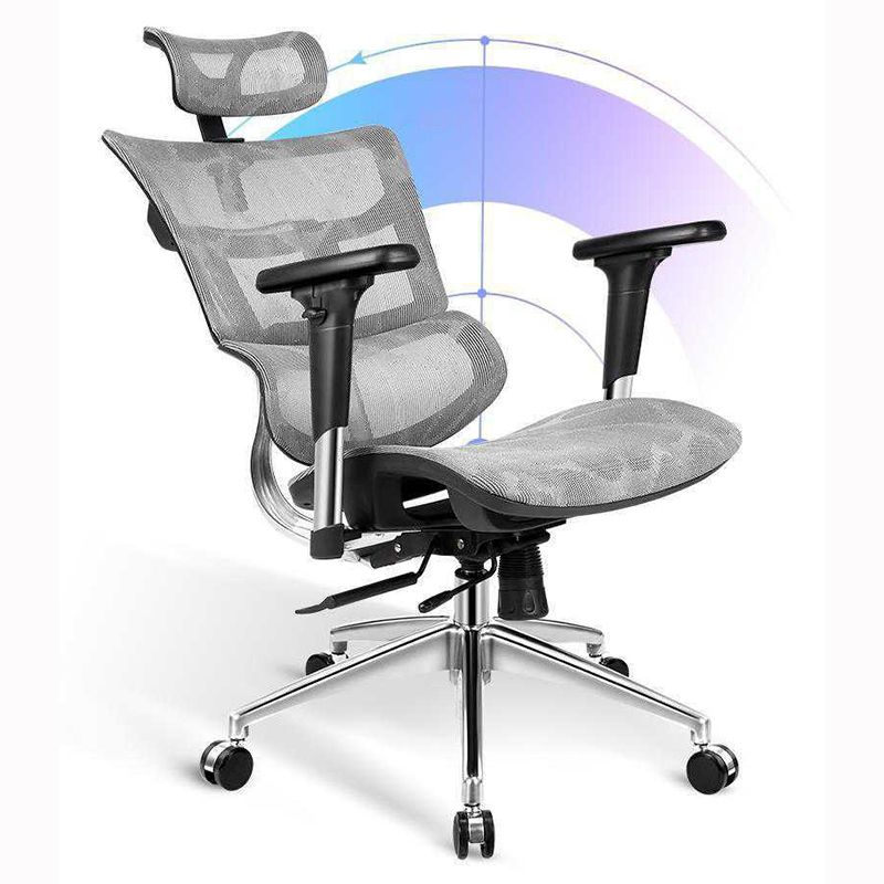 Modern Desk Chair Mesh Computer Chair Adjustable Conference Chair with Wheels