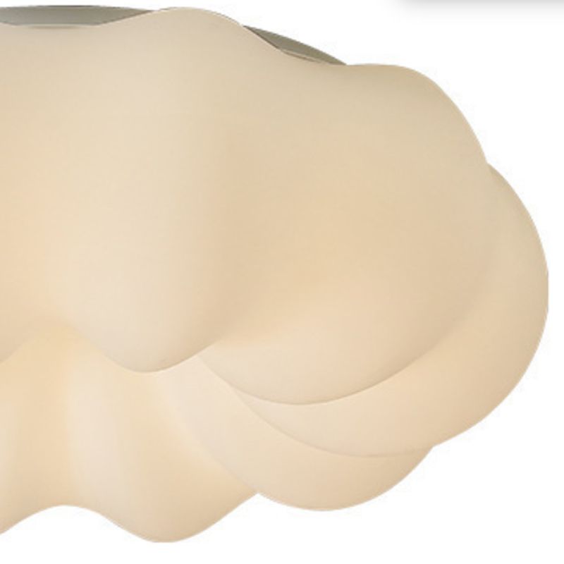 Modernism White Shaded Ceiling Light LED Flush Mount Lighting for Home