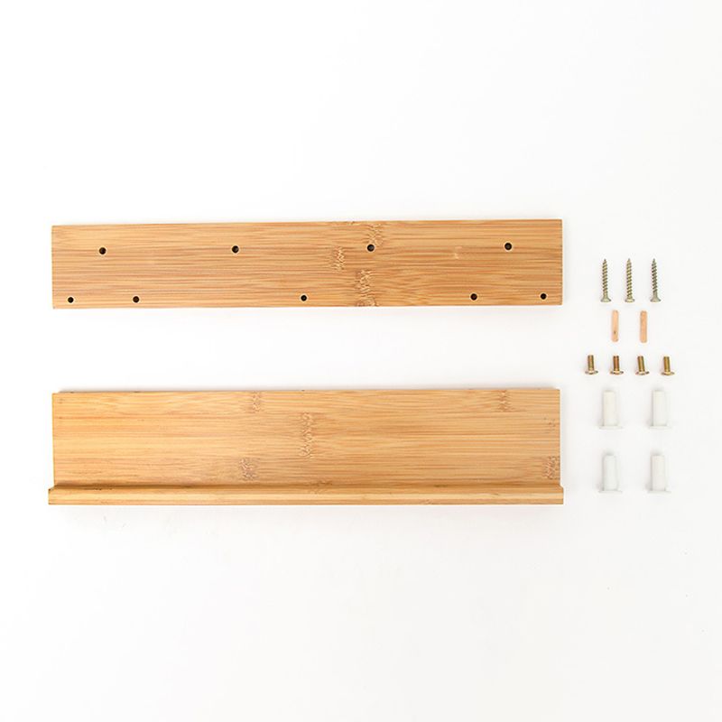 Wood Entryway Kit Hooks and Shelf Modern Wall-Mounted Hall Stand