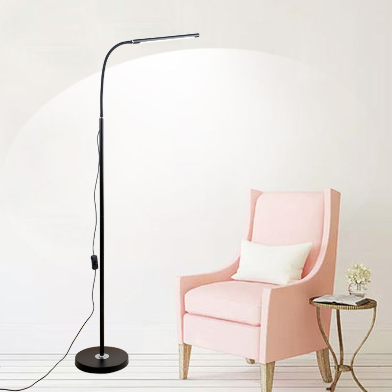 1-Light Modern Linear Floor Lamp Metal LED Floor Light for Living Room