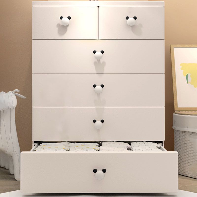 Ultra Modern Kids Dresser Set Plastic Vertical Kids Furniture with Drawers for Bedroom