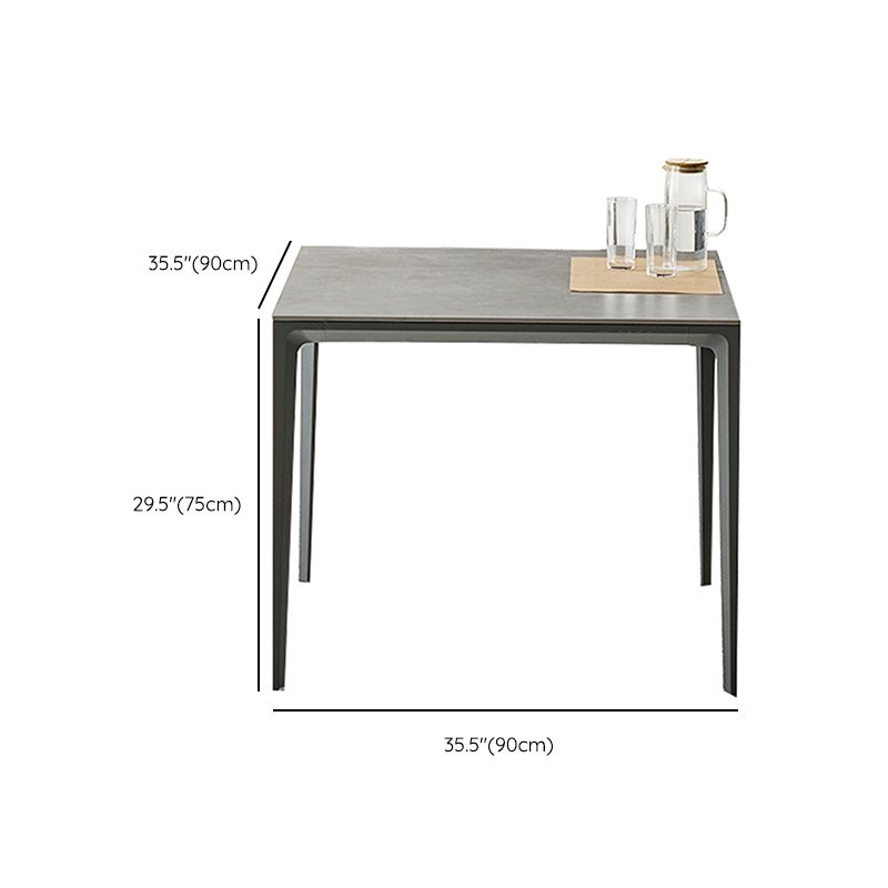 Rectangle Industrial Dining Table Water Resistant Table, 29.52" High