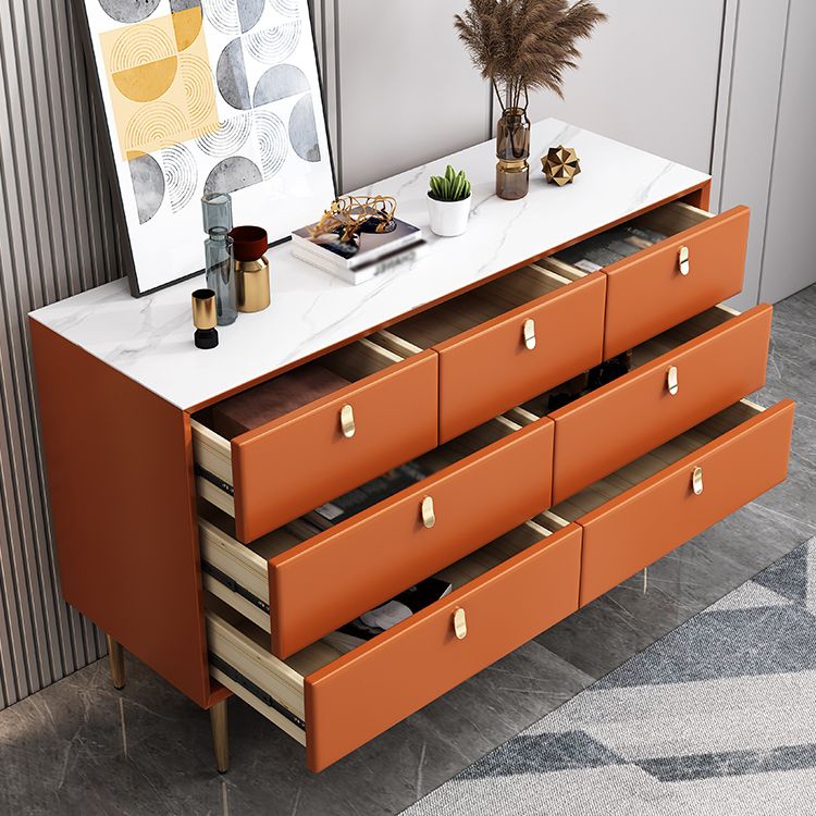 59"L Glam Style Sideboard Table with Pine Solid Wood Drawers Sideboard for Living Room