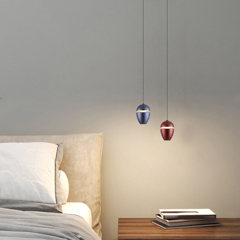 Metallic Hanging Light Modern Style Simple LED Hanging Lighting Fixture