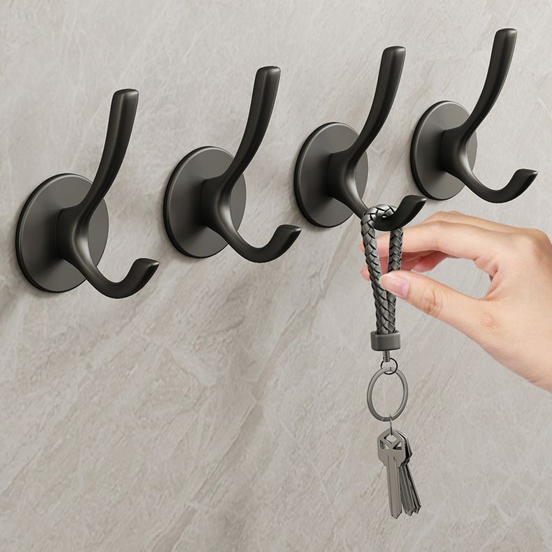 10 Piece Bathroom Accessory Set Modern Matte Grey Robe Hooks