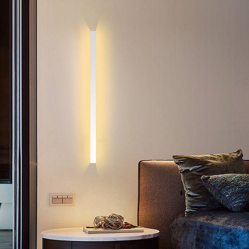 Minimalism Wall Light Fixtures Streamlined LED Indoor Wall Lights with Aluminium Shade