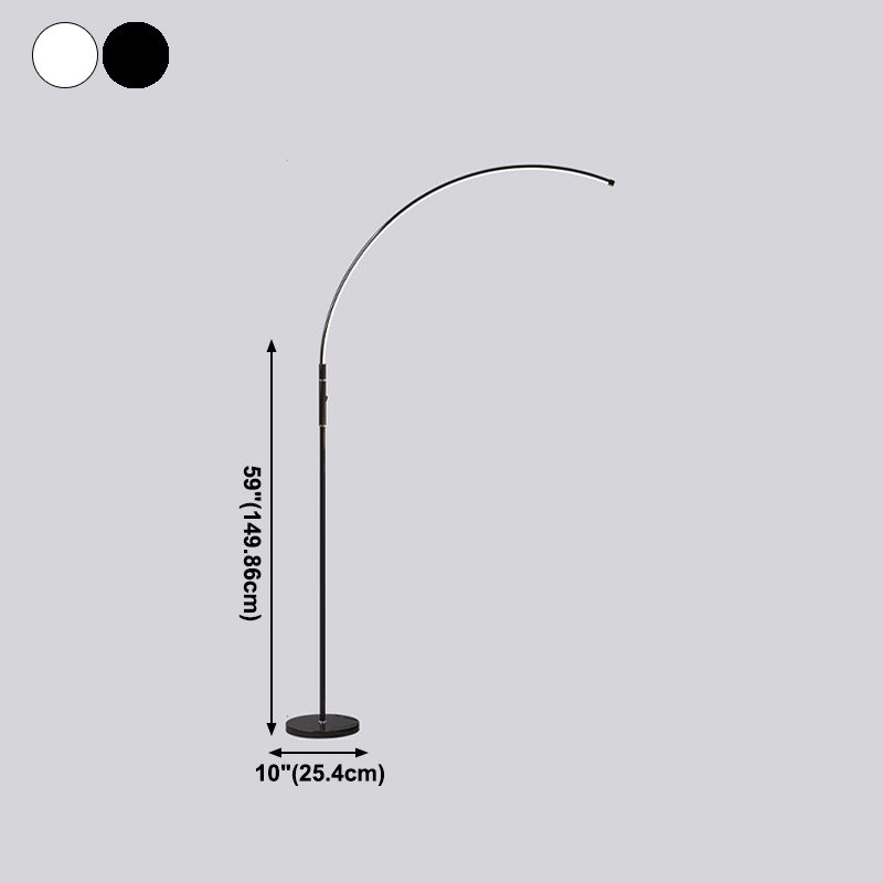 Accensione del pavimento a forma lineare in stile moderno 1 Light Light Light per soggiorno