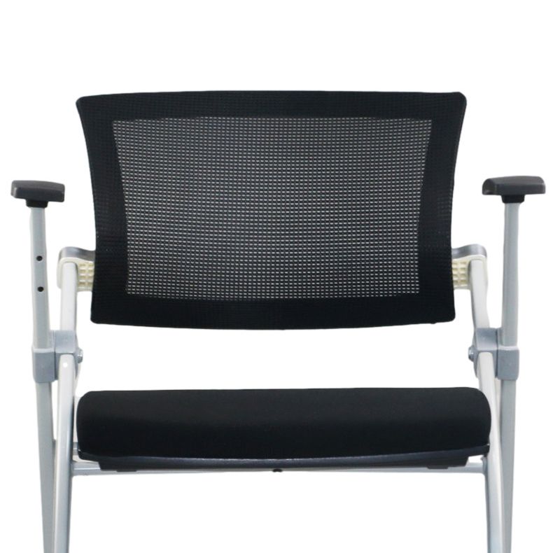 Modern Low Back Office Chair Gray Frame with Breathable AirGrid Conference Chair