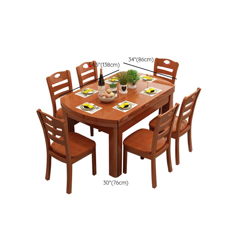 Dining Room Dinner Table 4 Legs Rubberwood Round Dining Table