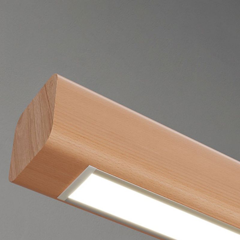 Moderne stijl lineaire ijdelheid wandlampen houten 1 lichte ijdelheid spiegelverlichting