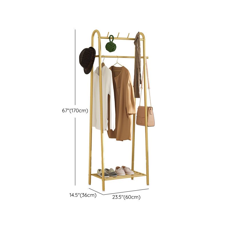 Gorgeous Coat Hanger Coat Hooks Metal Coat Rack with Storage Shelving