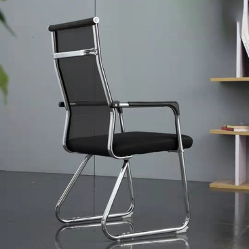 Upholstered Computer Desk Chair with Metal Frame Contemporary Ergonomic Office Chair