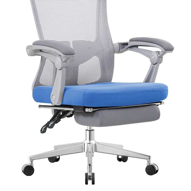 Contemporary Tilt Mechanism Microfiber Chair Desk High Back Swivel Chair