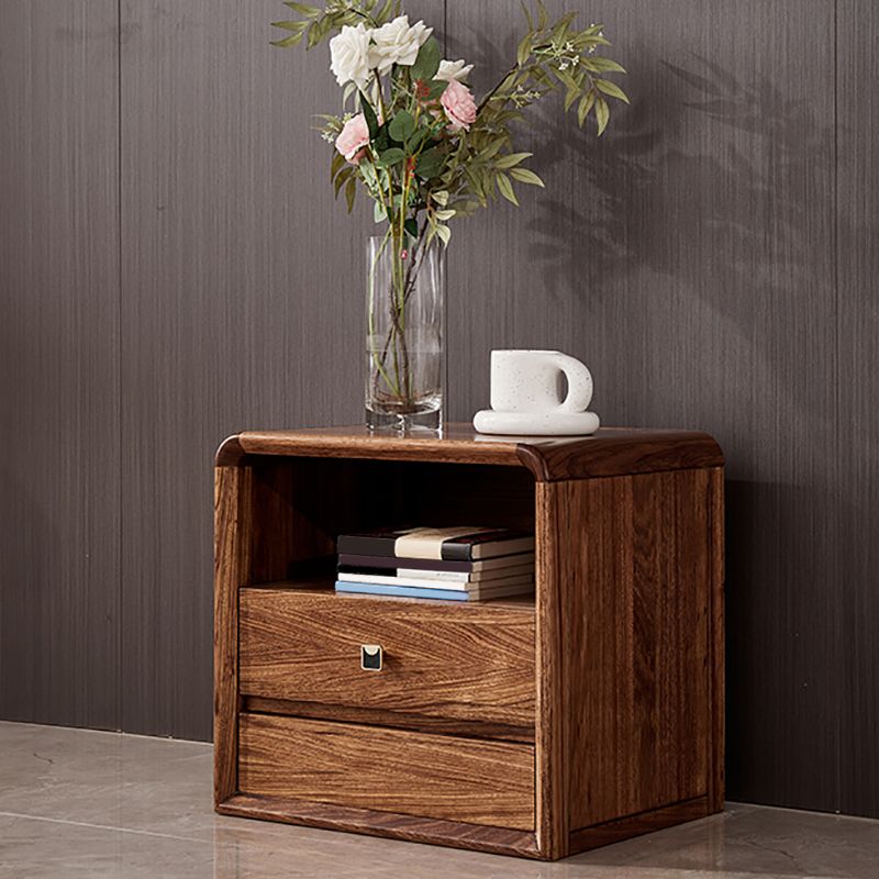 Traditional Accent Table Nightstand Antique Finish Bed Nightstand