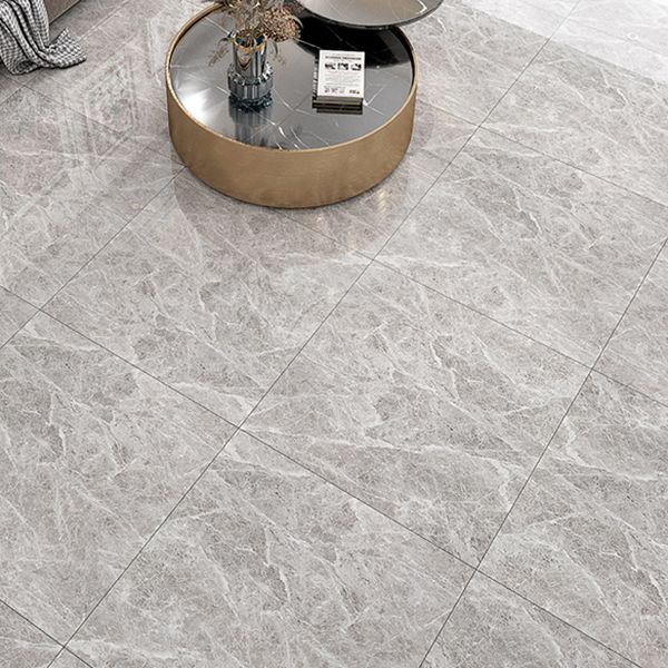 Square Matte Wall Tile Marble Gray Singular Tile for Floor Case