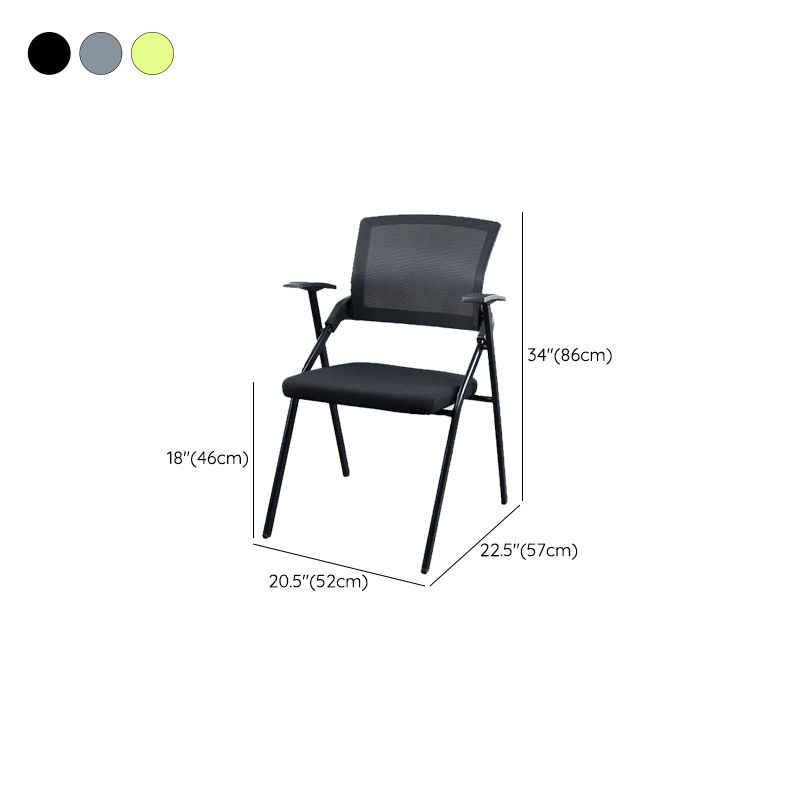 33.54 Inch H Contemporary Conference Chair Metal Office Chair with Arm