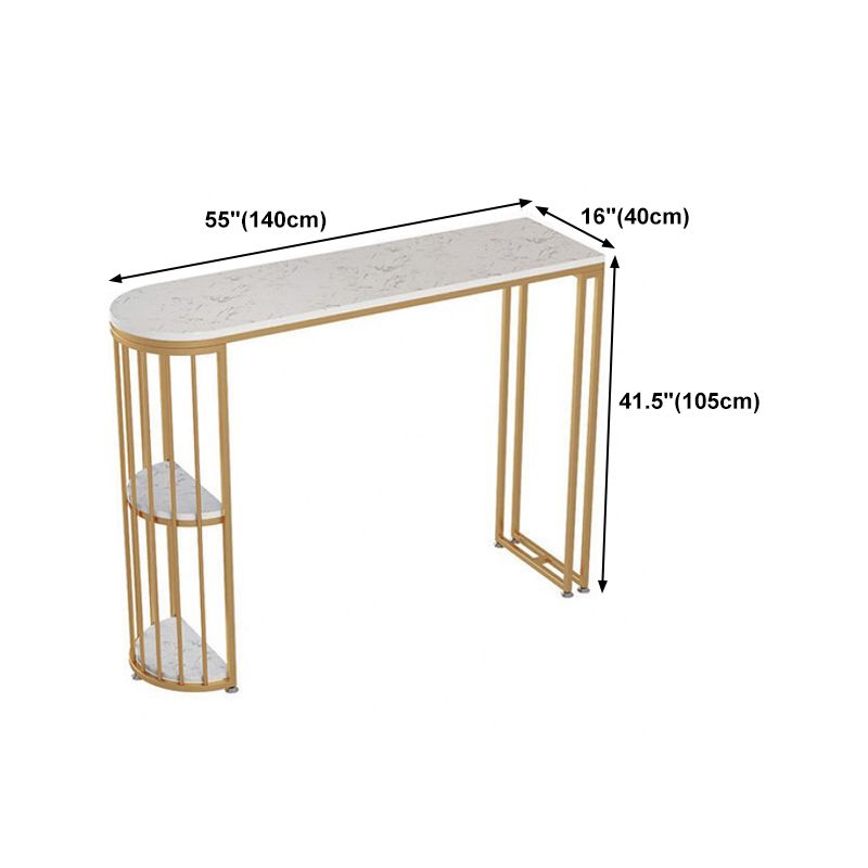 Industrial Style Sintered Stone Table Dining Bar Counter Table for Kitchen