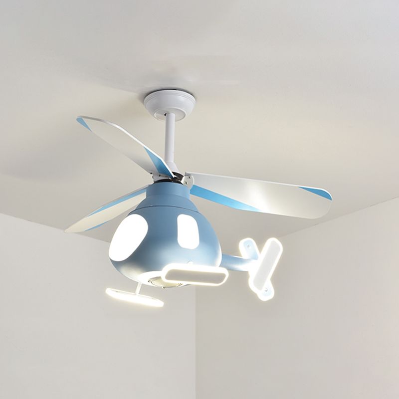 Modern Ceiling Fan Lamp LED Ceiling Mount Lamp with Acrylic Shade for Bedroom