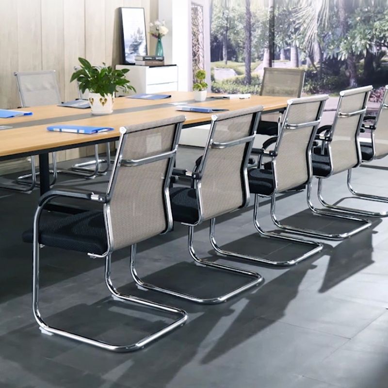 Lumbar Support Conference Chair Modern Metal Conference Chair