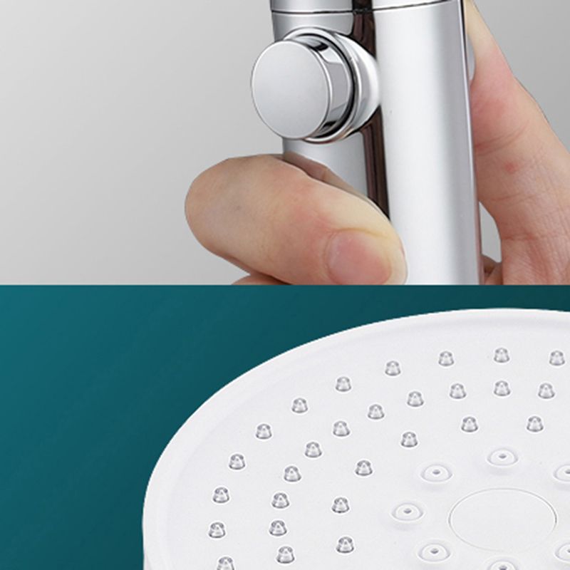 3 Sprays Shower Head Adjustable Spray Pattern Swivel Handheld Shower Head