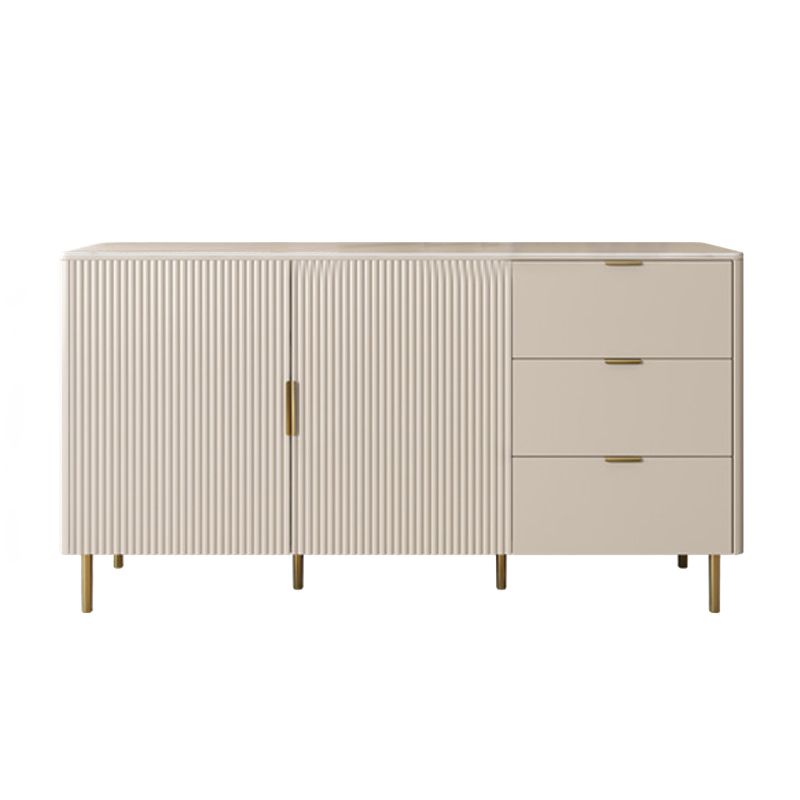 Contemporary Sideboard Stone Sideboard Cabinet with Drawers for Kitchen