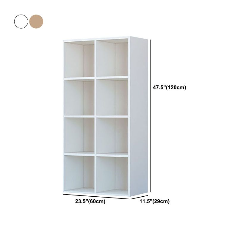 Modern Engineered Wood Shelf Bookcase Standard Closed Back Book Shelf for Living Room