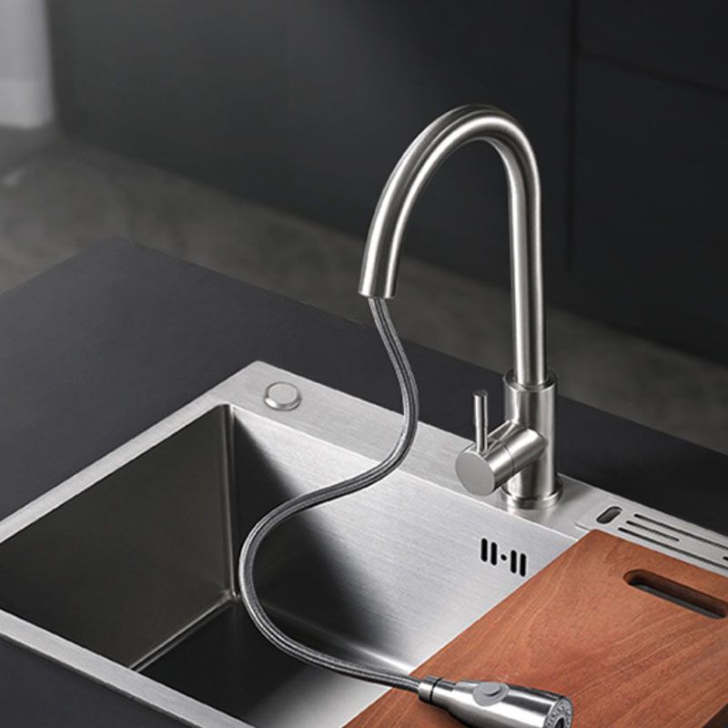 Modern Kitchen Bar Sink Stainless Steel with Faucet and Soap Dispenser Sink