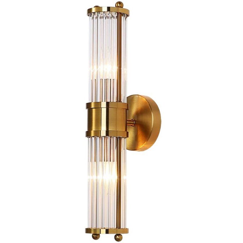 Modern Simple Golden Vanity Light Cylinder Shape Vanity Lamp for Shower Room