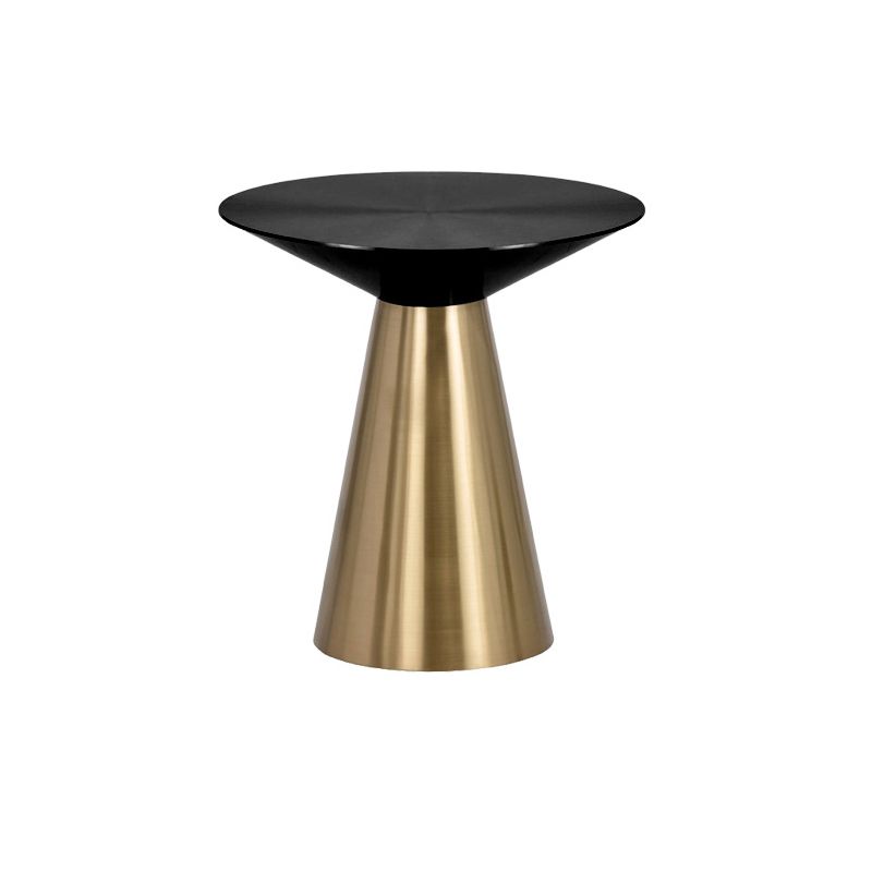 19.6"/21.6"/27.5" Tall Pedestal End Table Stainless Steel Round Side End Table