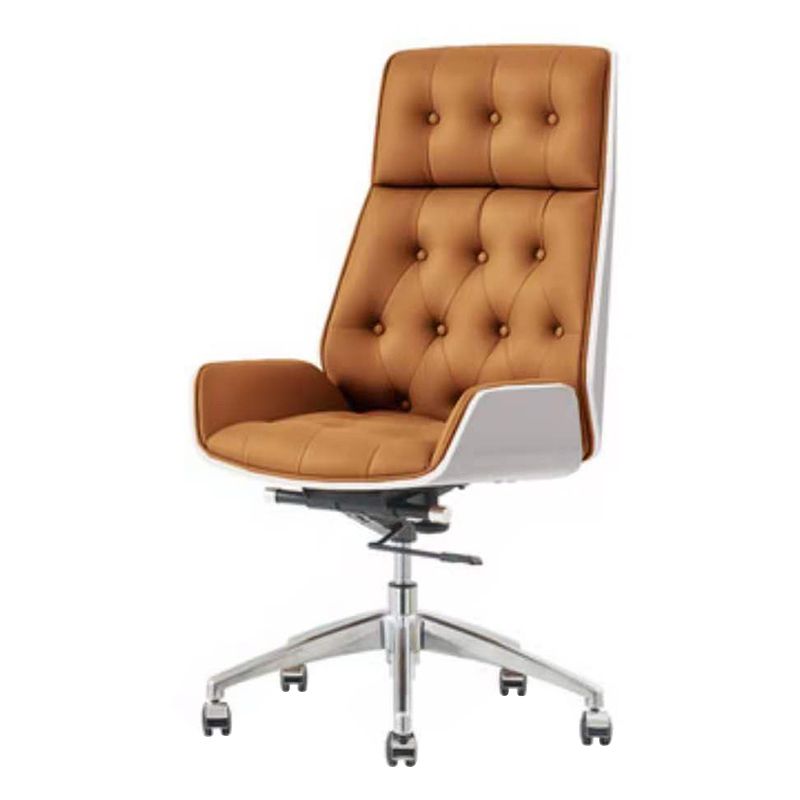 Leather Ergonomic Executive Chair Modern High Back Office Chair