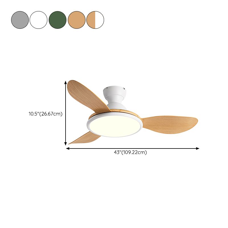 Nordic Style LED Ceiling Fan 42" Fan Lighting for Living Room