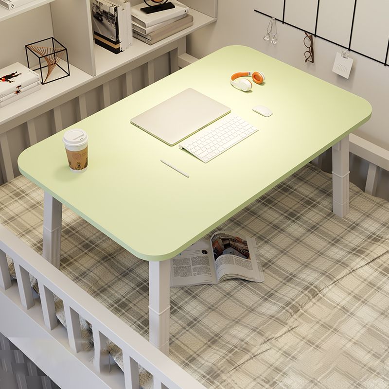 Contemporary Engineered Wood Office Desk Bedroom Writing Desk with White Legs