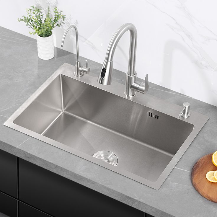 Modern Kitchen Sink Stainless Steel Kitchen Sink with Drain Strainer Kit