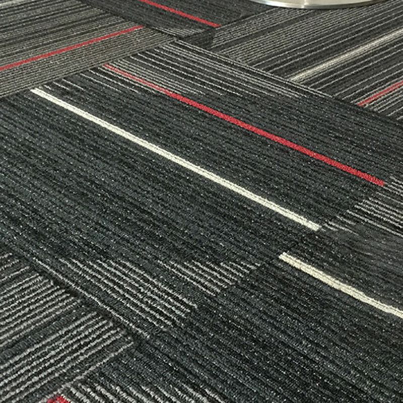 Dark Color Level Loop Carpet Tile Non-Skid Self Adhesive Indoor Office Carpet Tiles