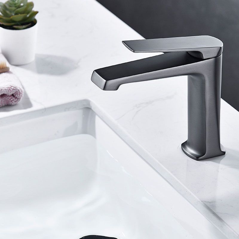 Modern Vessel Sink Faucet Lever Handle Copper Low Arc Vessel Faucet