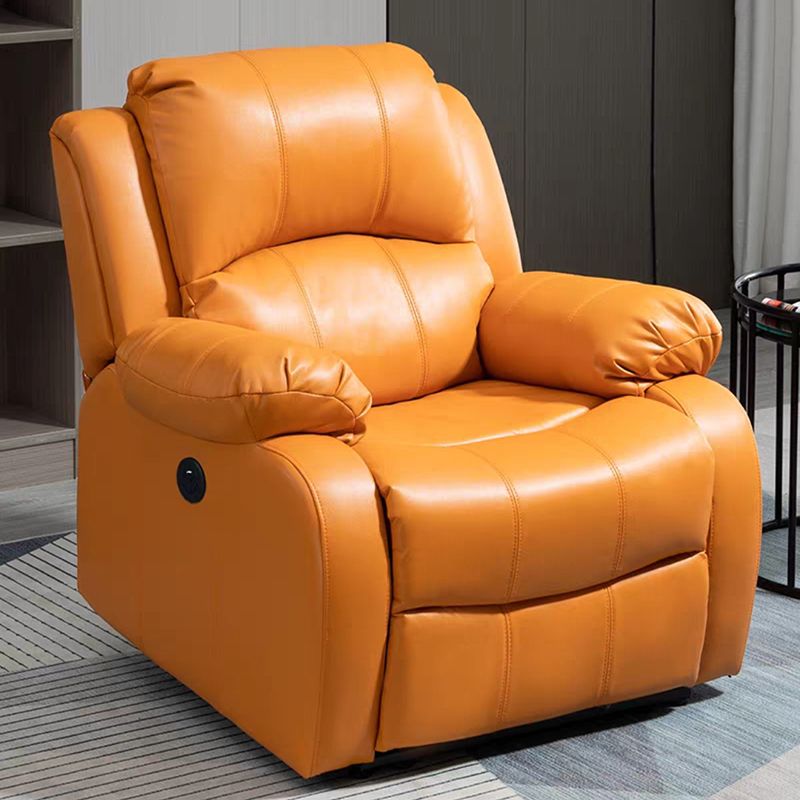 33.5" Wide Faux Leather Recliner Cotton Power Massage Recliner Chair