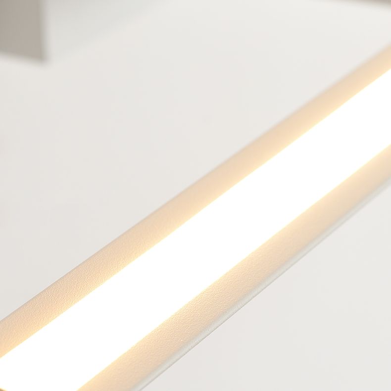 Metal Shade Linear Swing Arm Lights Malled Flexion de montura de pared de 1 cabeza en blanco