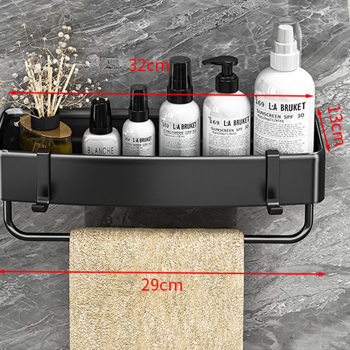 Modern Black and White Metal Bath Hardware Set Bath Shelf Bathroom Hardware Set