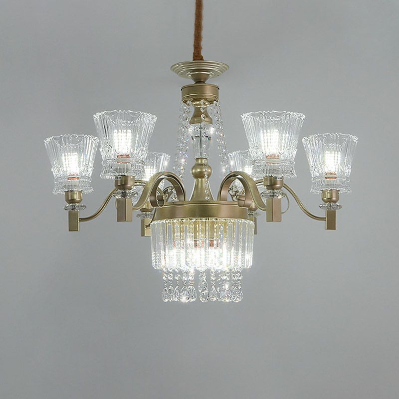 Sputnik Ceiling Chandelier Contemporary Crystal 11/13/15 Heads 37.5"/40.5"/41" Wide Satin Brass Hanging Light