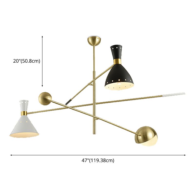 Metal Contemporary Nordic Pendant Lighting Fixtures Sputnik Hanging Lights