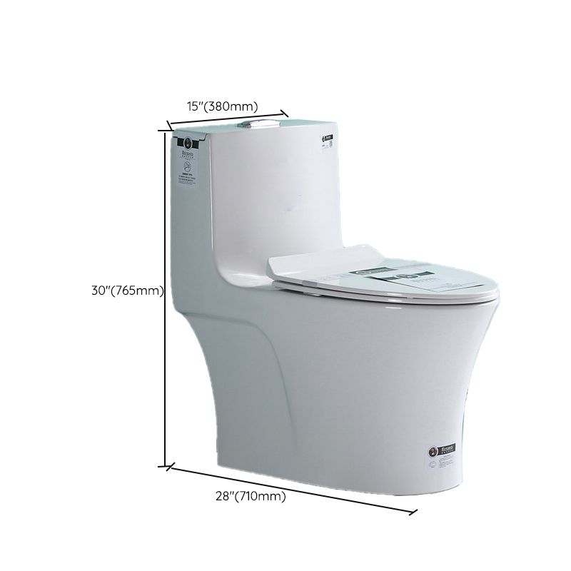 Traditional Ceramic Flush Toilet One Piece Toilet Bowl for Bathroom