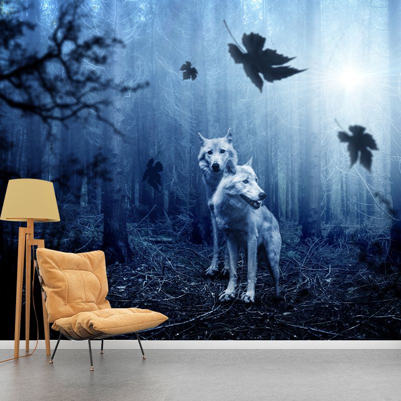 Photography Trees Wall Mural Moisture Resistant Environmental Forest Wallpaper